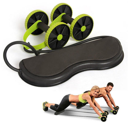 Abdominal Roller & Resistance Pull Rope Trainer