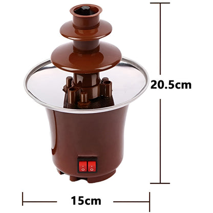 BD-017 Electric 3-Tier Mini Chocolate Fondue Fountain