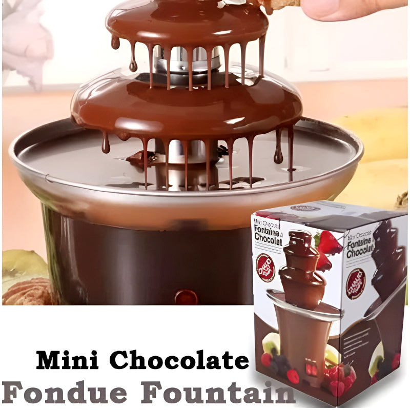 BD-017 Electric 3-Tier Mini Chocolate Fondue Fountain