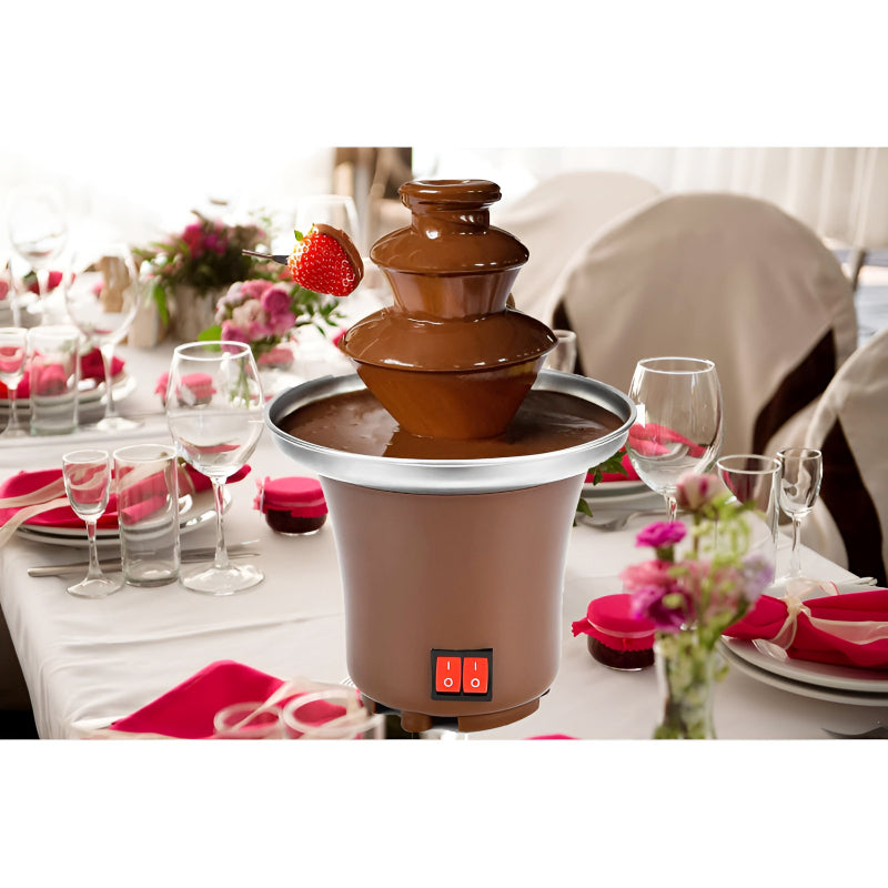 BD-017 Electric 3-Tier Mini Chocolate Fondue Fountain