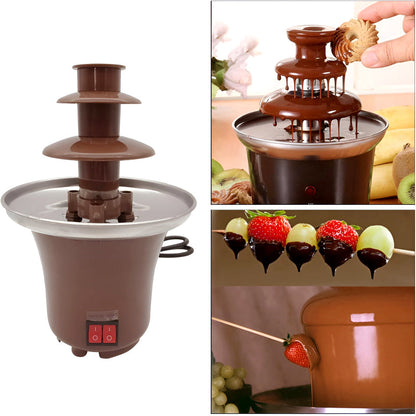 BD-017 Electric 3-Tier Mini Chocolate Fondue Fountain