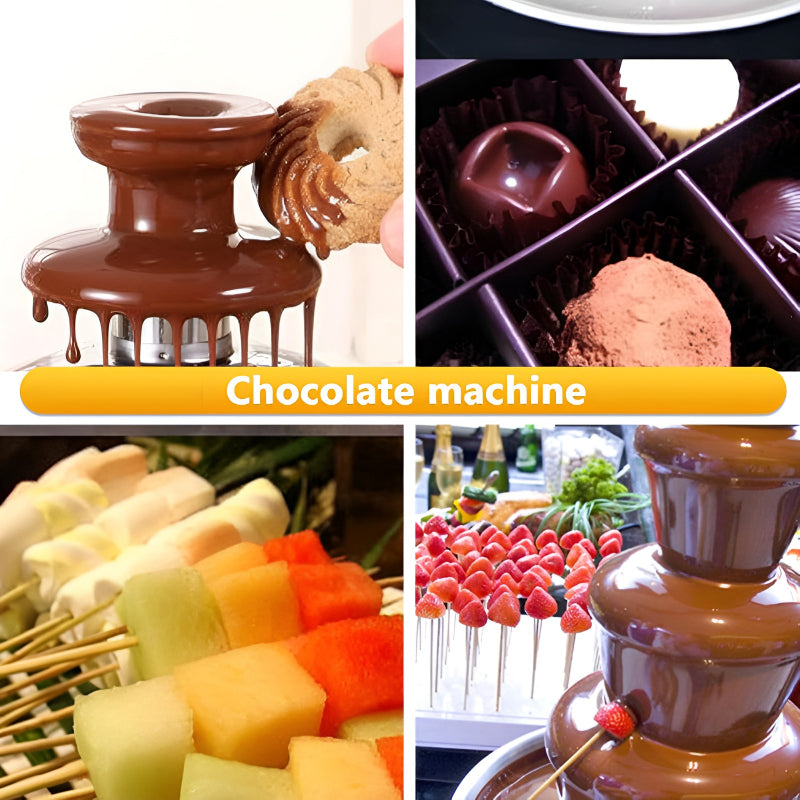 BD-017 Electric 3-Tier Mini Chocolate Fondue Fountain