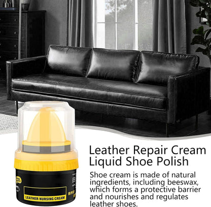 Black Leather Repair & Shoe Polish Cream