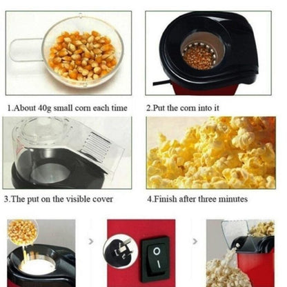 1200W Oil-Free Popcorn Maker with Cup