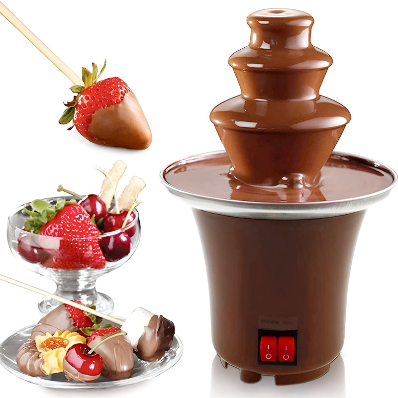 BD-017 Electric 3-Tier Mini Chocolate Fondue Fountain