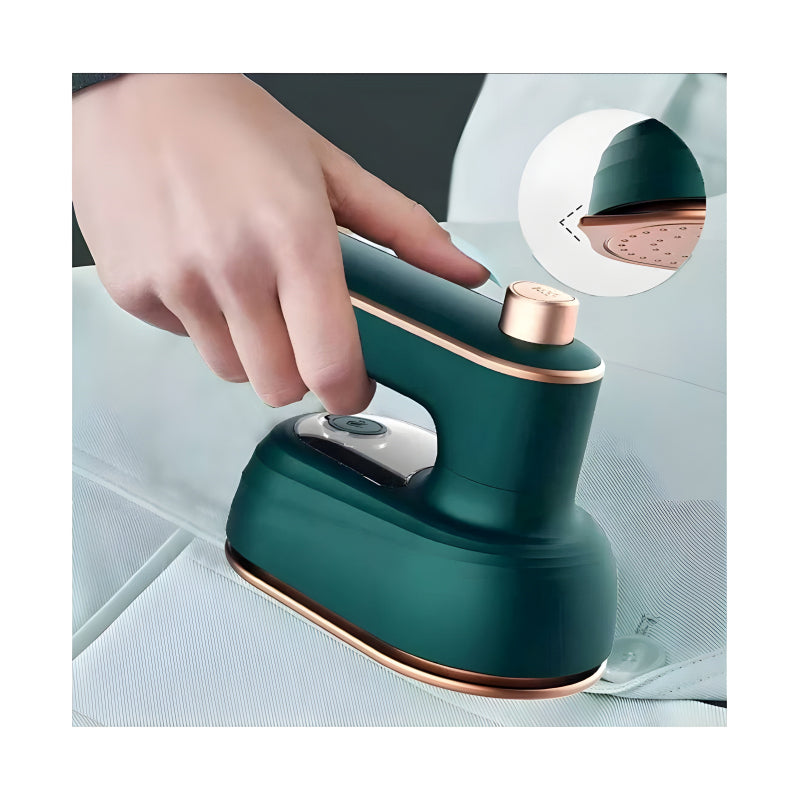 Mini Compact EV Porcelain Gold Electric Iron 130°C Heat