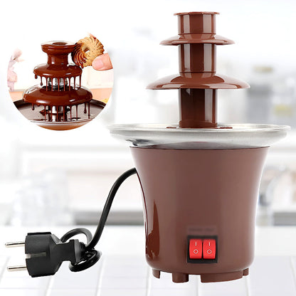 BD-017 Electric 3-Tier Mini Chocolate Fondue Fountain