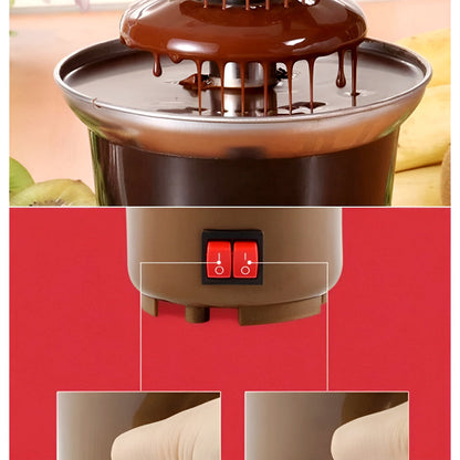 BD-017 Electric 3-Tier Mini Chocolate Fondue Fountain